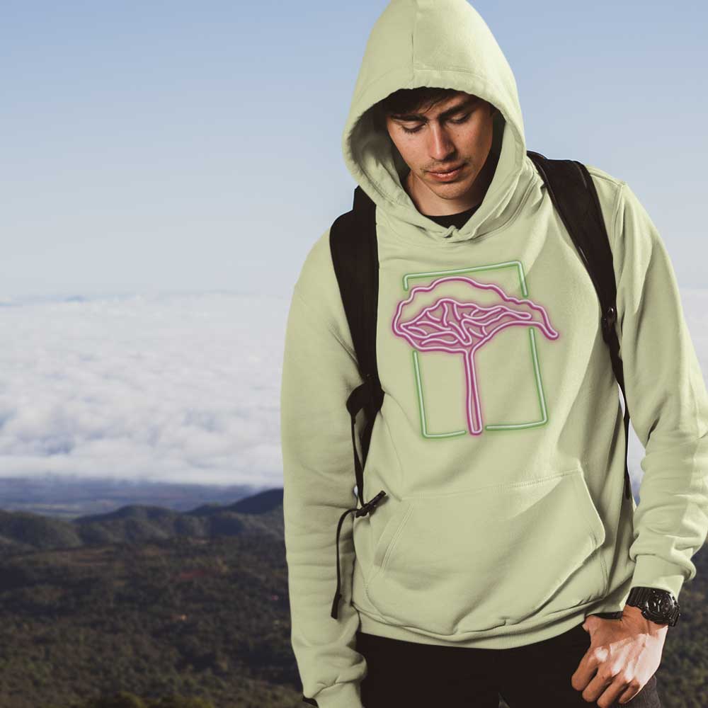 Mahagony Slider Tree Lights Hoodie